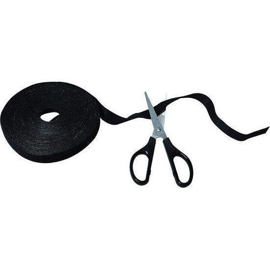 Hamstra klittenband 15mmx400cm zwart