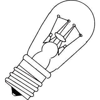 Orbitec signaleringslamp kleurloos 250V 10W E12 19x48 (10 stuks)