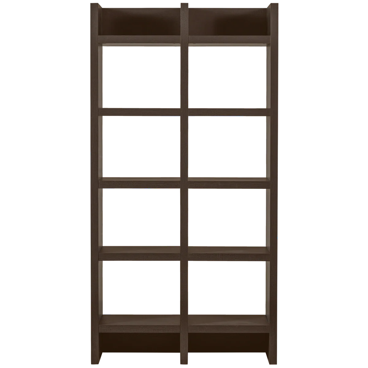 WOOOD TIMO OPEN KAST MDF DONKERBRUIN 195x100x40CM