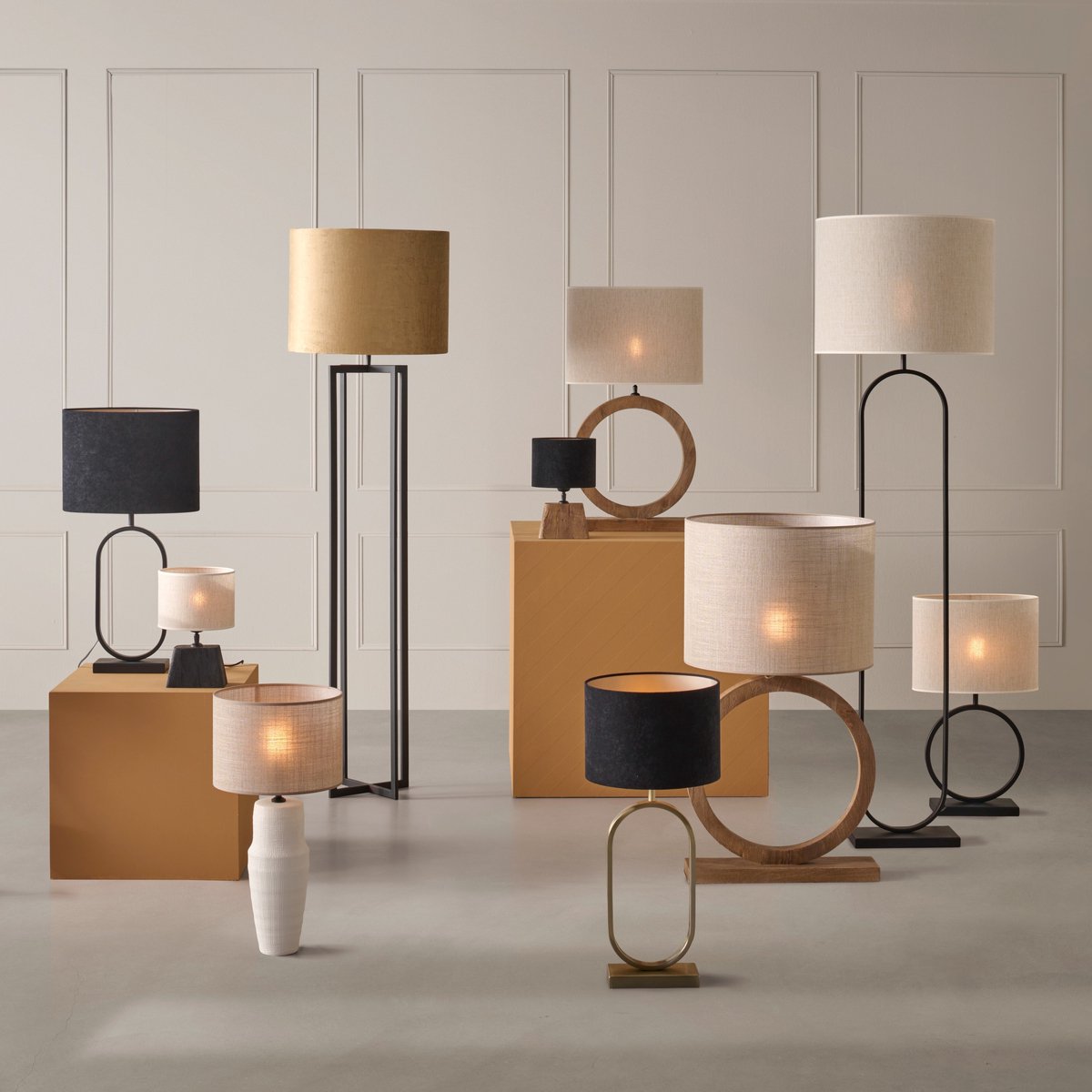 Light & Living Lampvoet 41x13x44 cm NUBIA hout mat naturel