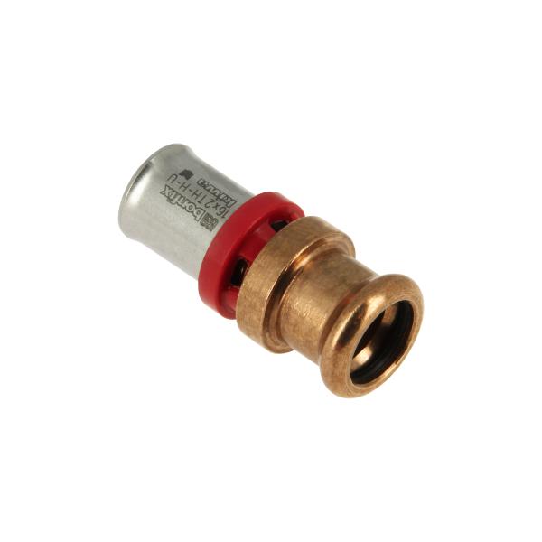 Bonfix Alu-pers 2004210 Rechte kopp. 16 mm x 15 mm m-press