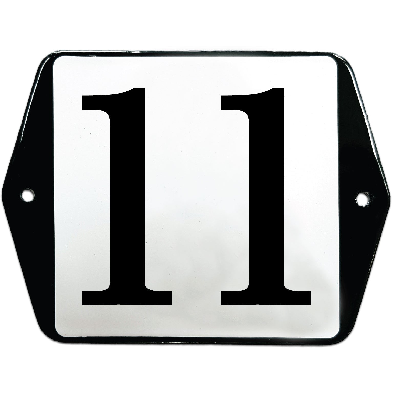 Emaille huisnummer 10x10 - 11