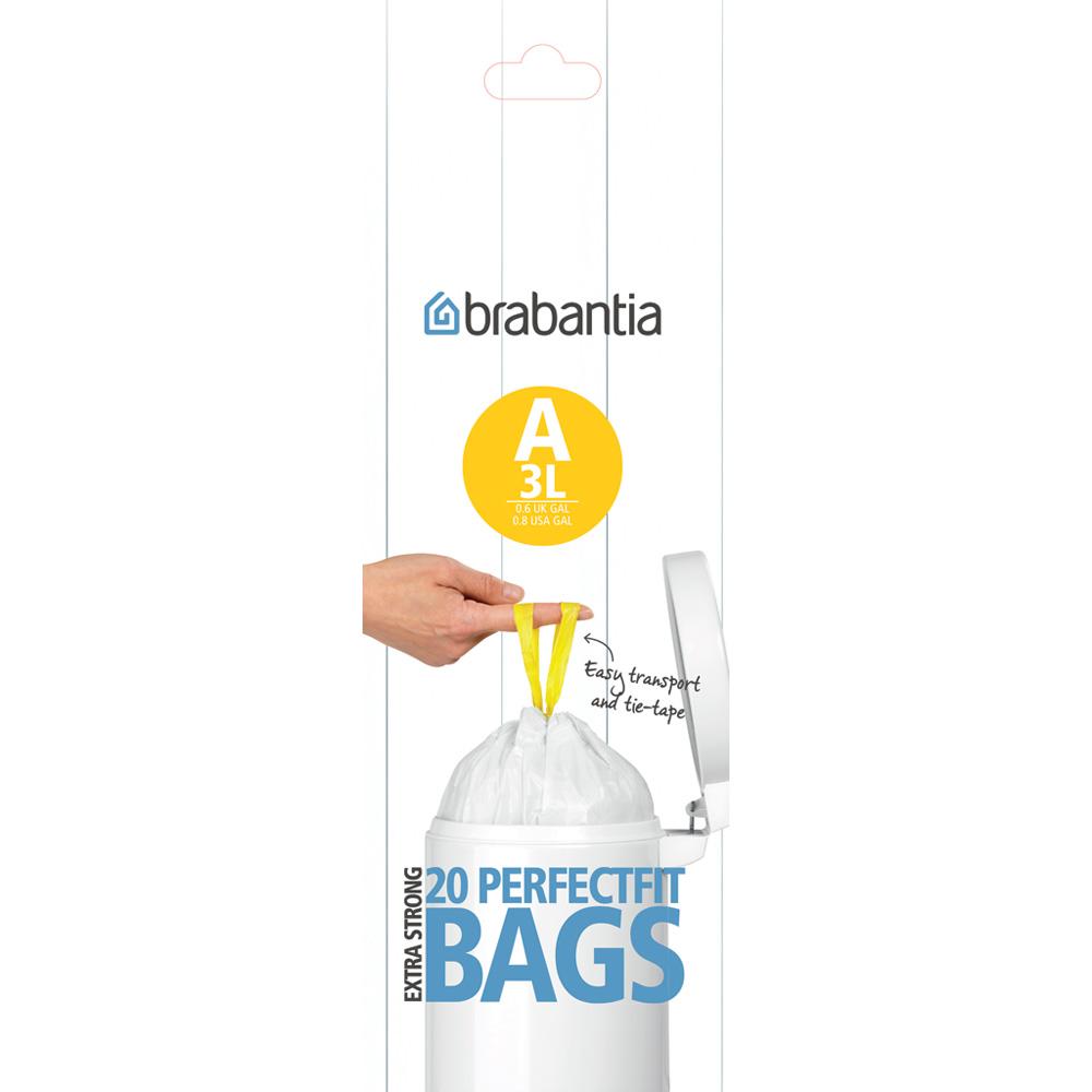Brabantia PerfectFit afvalzakken Code A 3 ltr. 20 st.
