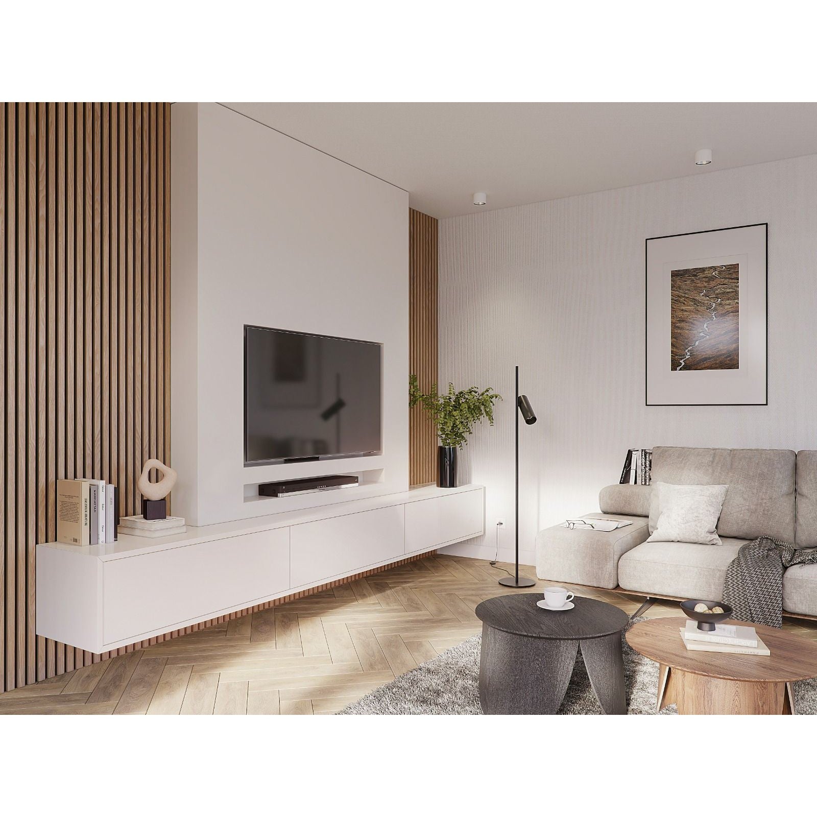 Decowall Acoustic paneel brons eiken 260x30cm – 2 stuks