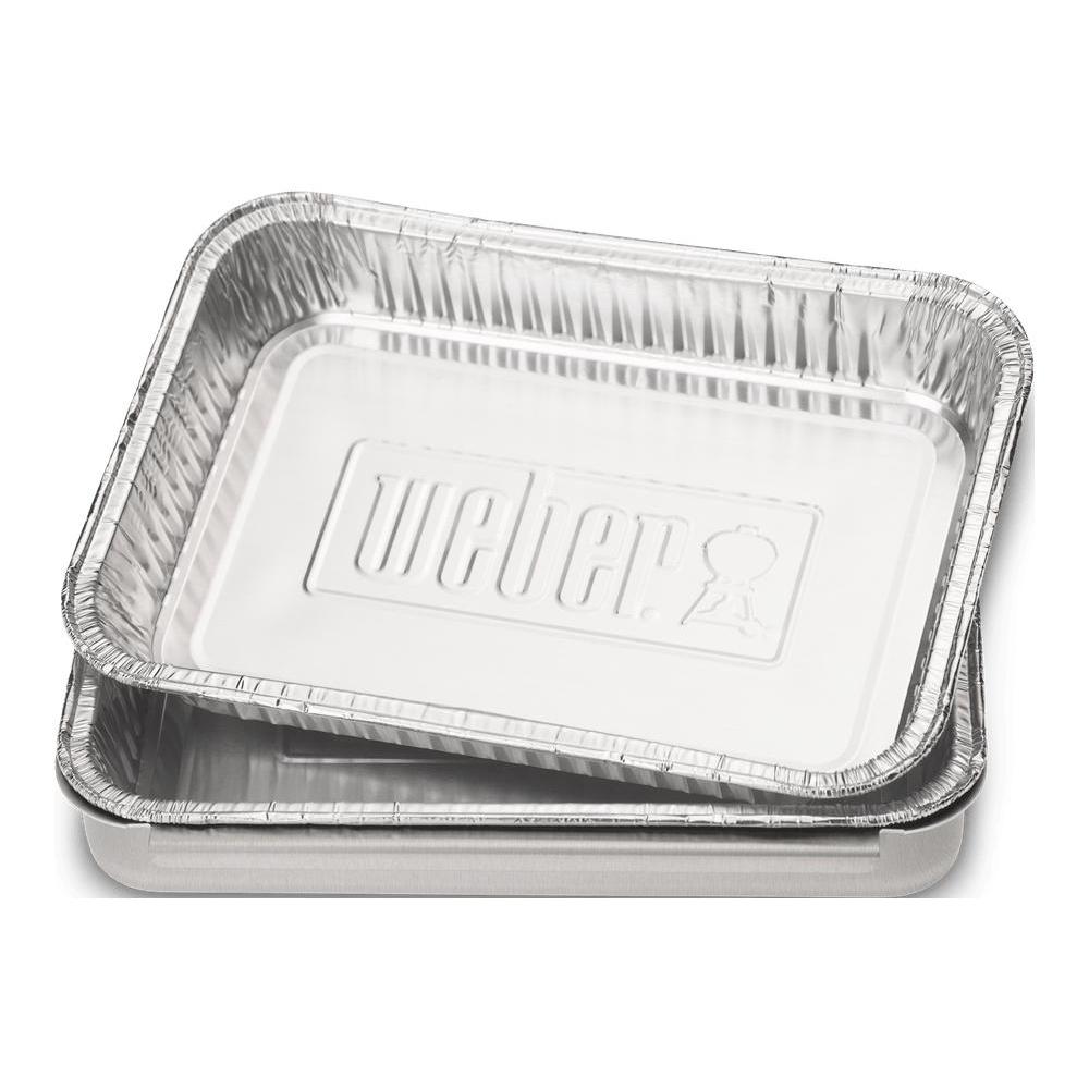 Weber aluminium lekbakjes S (10 stuks)