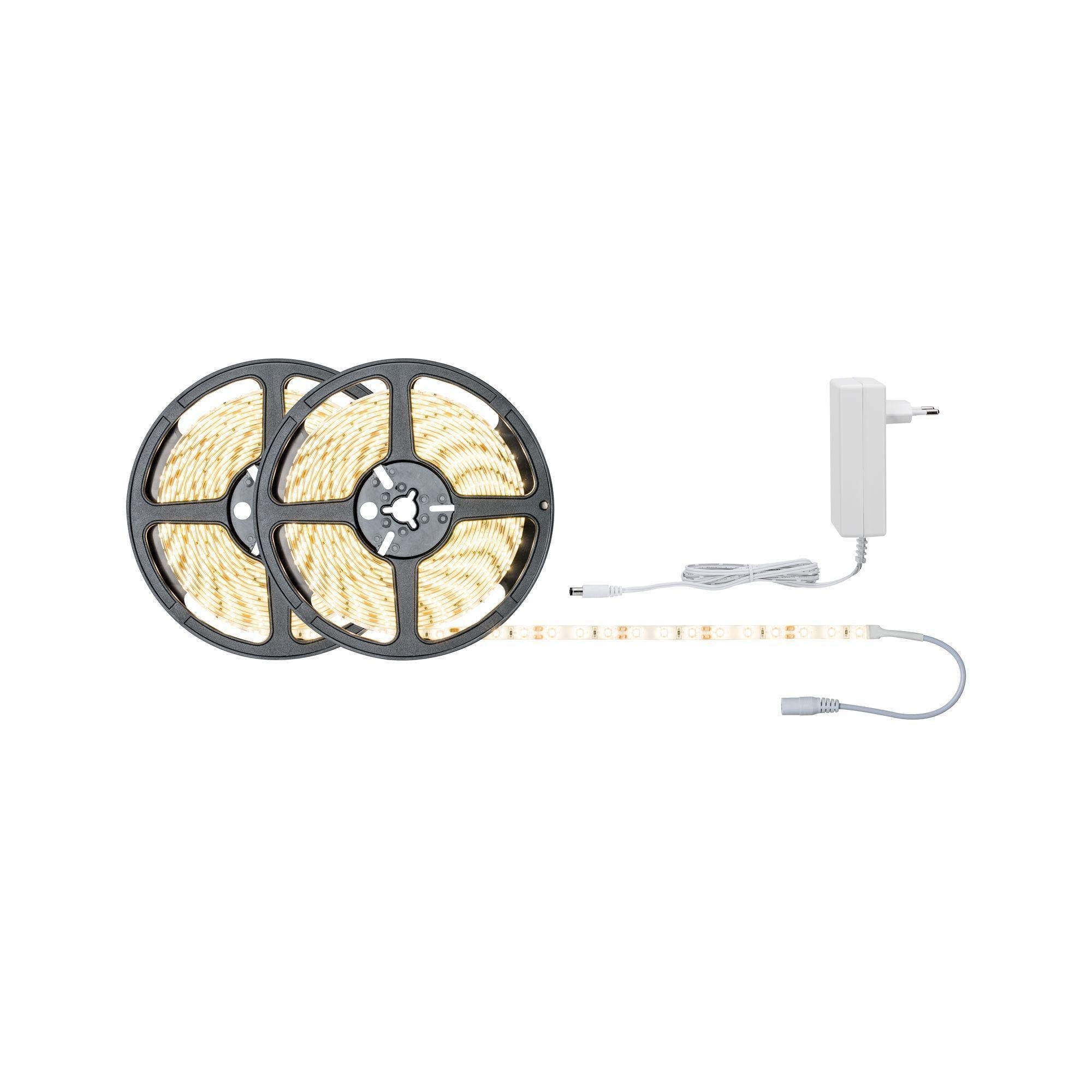 FN SimpLED stripe set 10m warmwit 22W 230/12V DC wit metaal kunststof