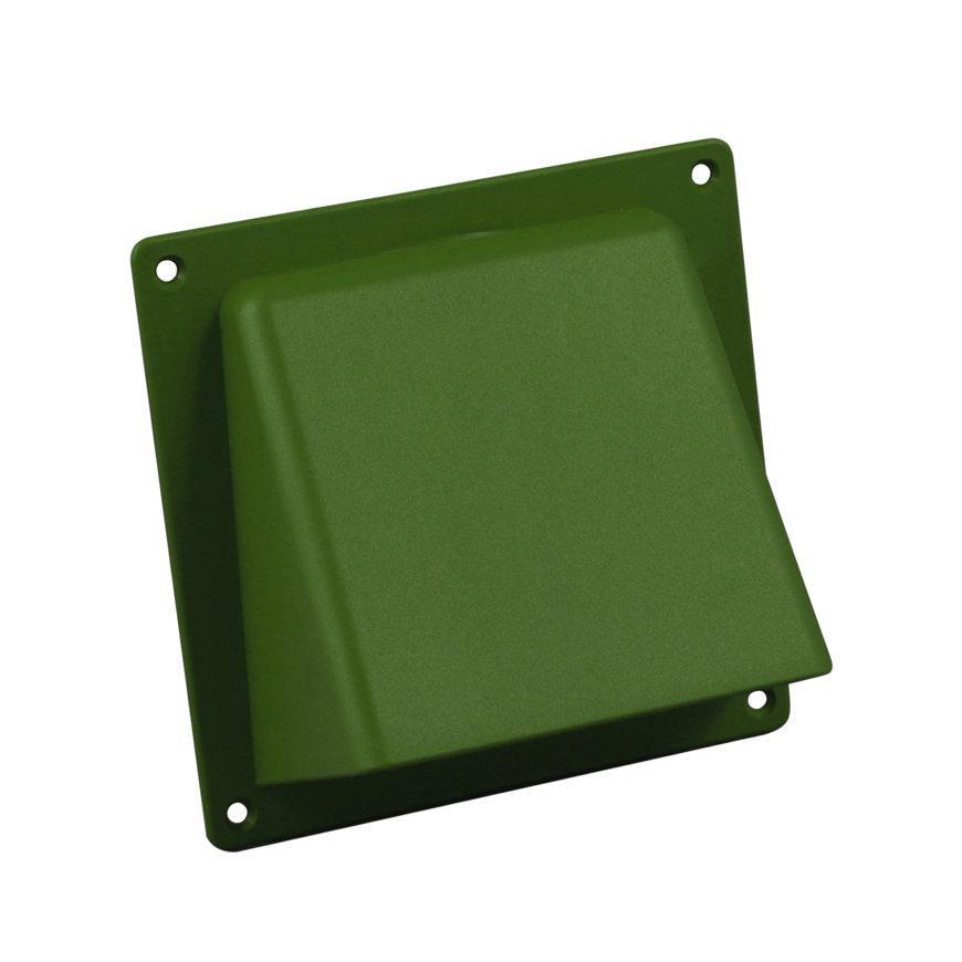 Universele gevelklep 100/125/110x54 mm. groen