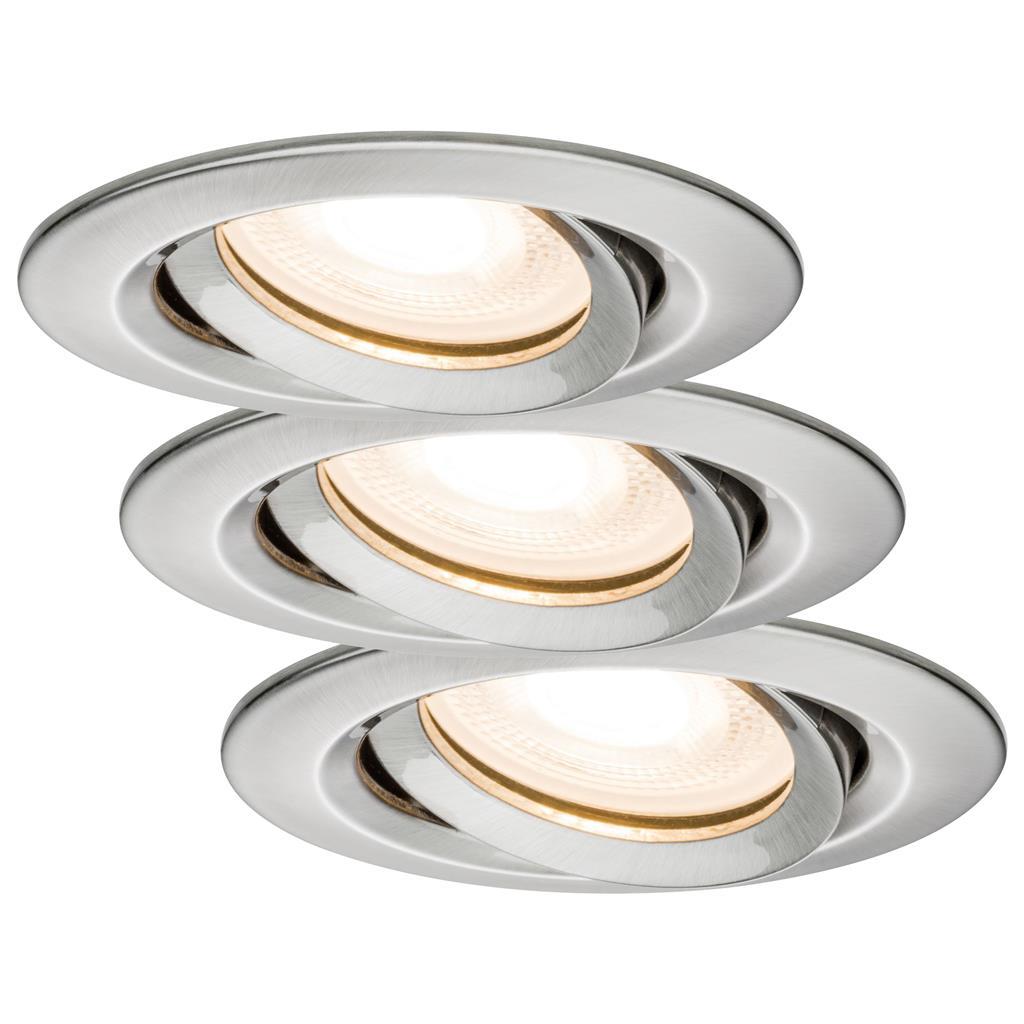 Paulmann Premium IBL set Name IP65 zwenkbaar LED 3x7W 230V GU10 51mm ijzer geb/alu zink