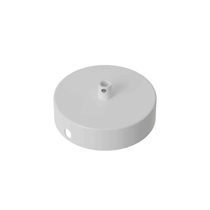 Calex metalen plafondplaat 100mm 1 gat, matt white