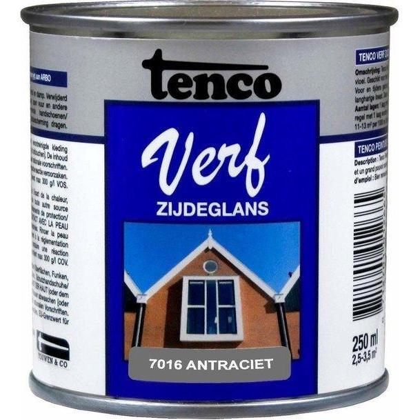 Tenco Verf zijdeglans 7016 antraciet 250 ml.