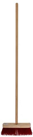 Bezem rood incl. steel 120 cm