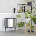 Brabantia Bo Touch Bin afvalemmer 3x 11 ltr. Matt Steel Fingerprint Proof
