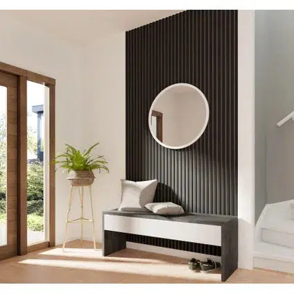 Decowall akoestisch zwart 260x30cm - 2 stuks