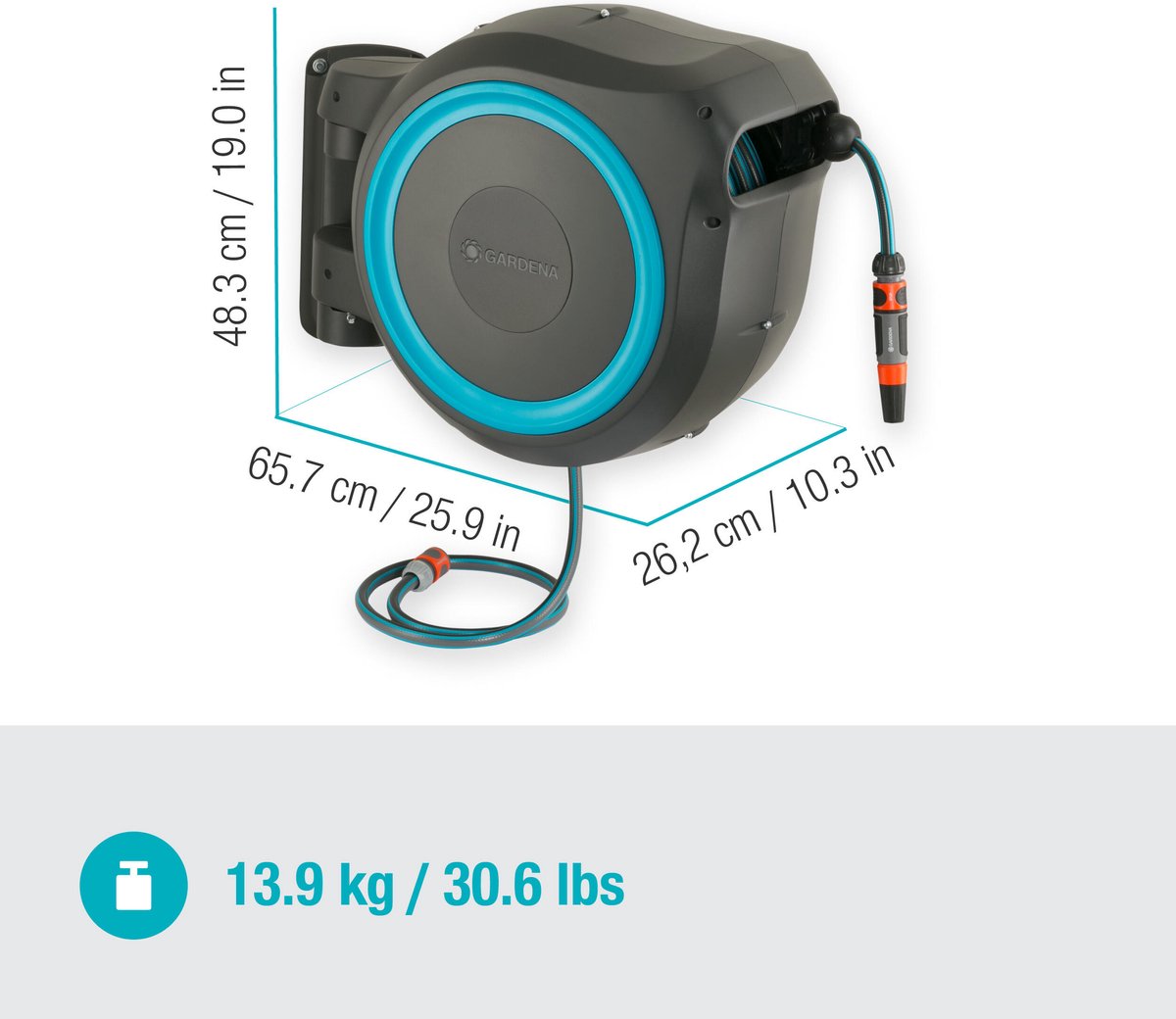 Gardena Wandslangenbox 35 RollUp XL