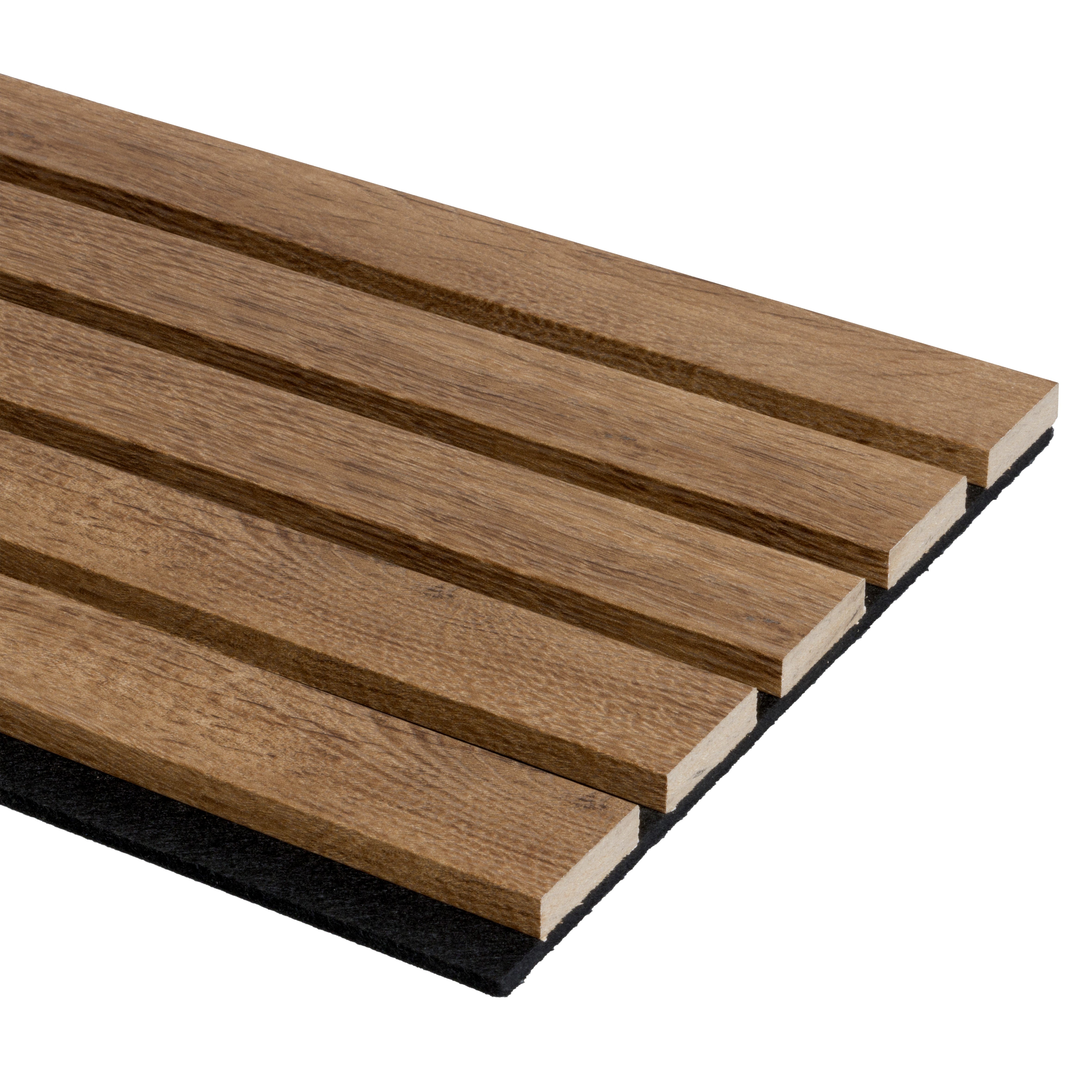 Decowall Akoestisch advanced brons eiken 260x30cm - 2 stuks