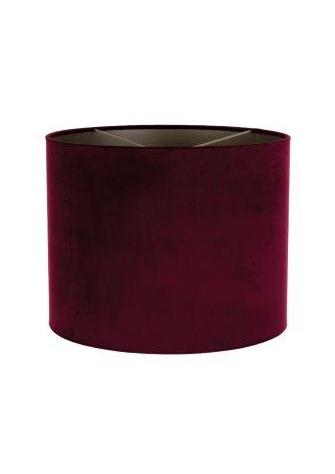 Lifestyle Brighton velvet lampenkap rond bordeaux ?32x25 