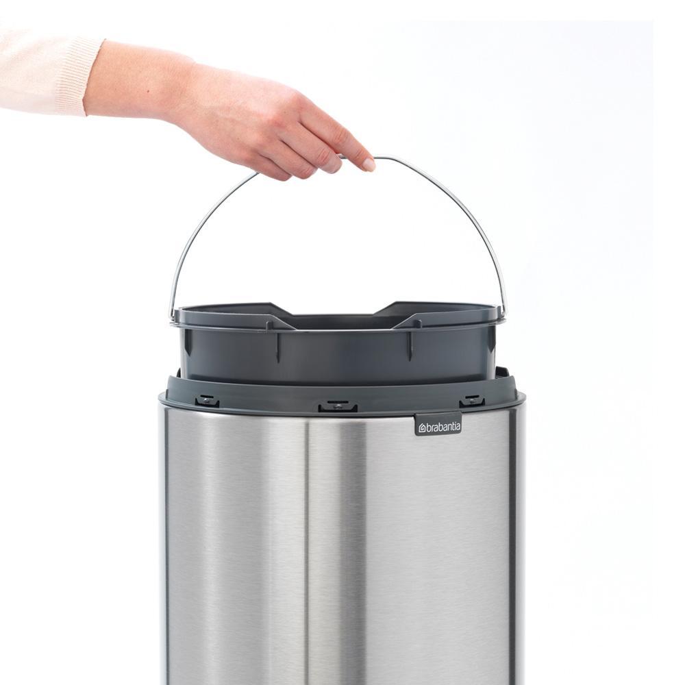 Brabantia Touch Bin afvalemmer 30 ltr. Matt Steel Fingerprint Proof