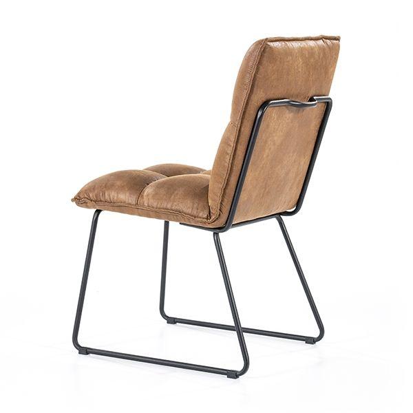 Eleonora stoel Ruby cognac topper