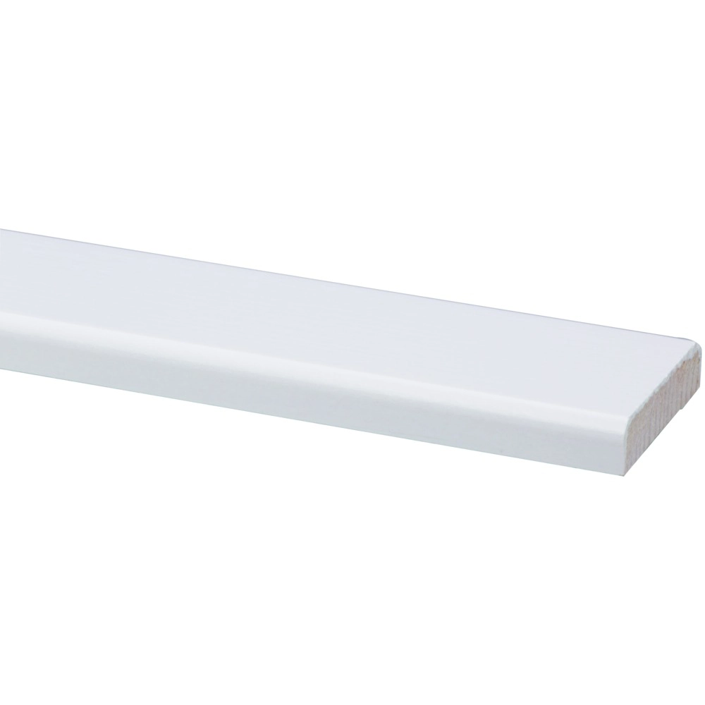 Koplat recht grenen wit 2700x45x12mm