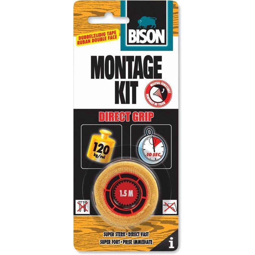 Bison montagekit direct grip tape 1,5m x 19mm