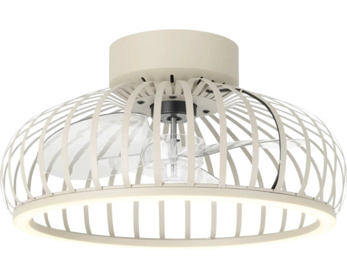 Eglo plafondventilator Mogano met LED verlichting Ø42,8x22,5cm zand