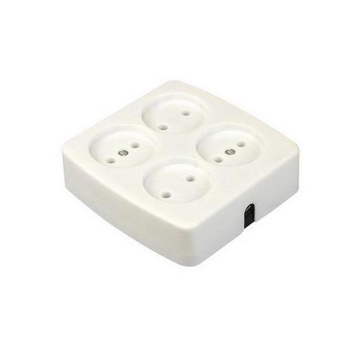 TCD monteerbaar 4V zonder RA vierkant wit zonder snoer