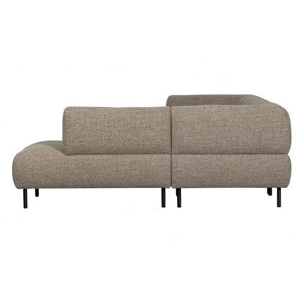 WOOOD Lloyd hoekbank rechts grof geweven bruin melange