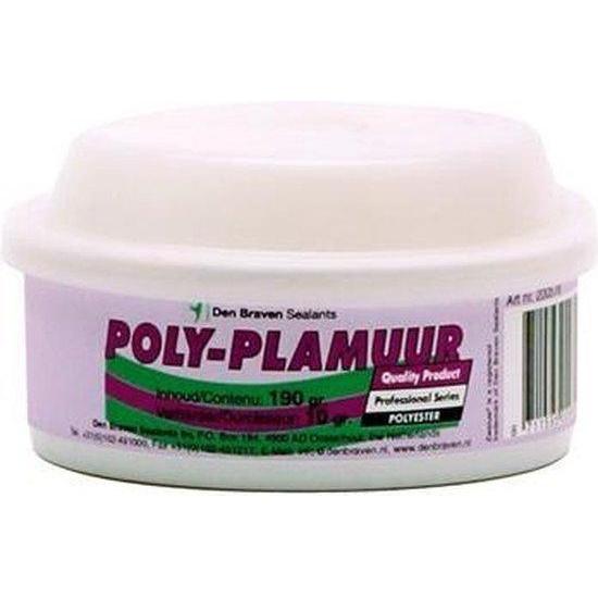 Zwaluw poly-plamuur pot gebroken wit 200g