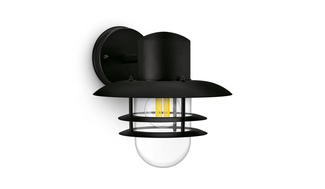 Philips Inyma wandlamp buiten E27 zwart