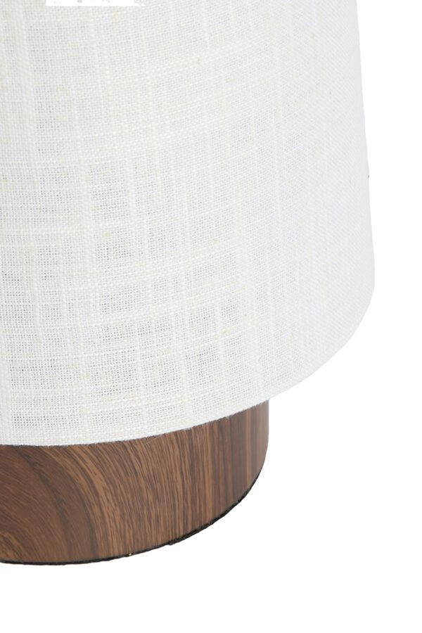 Table Lamp ?19X52,5 Cm Howie Wood Print Dark Brown+Cream