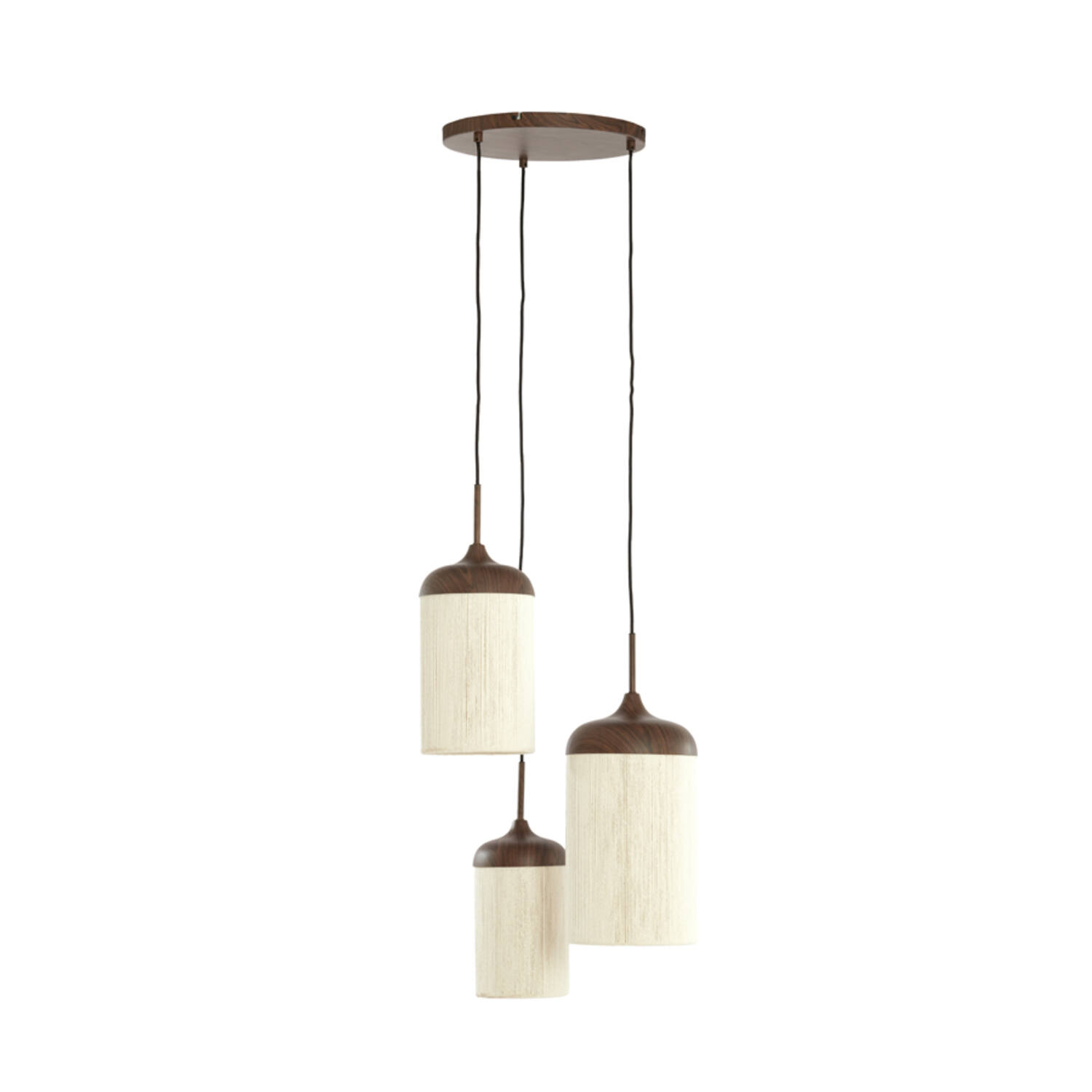 Light & Living Hanglamp Danialo donkerbruin ?35x32 cm
