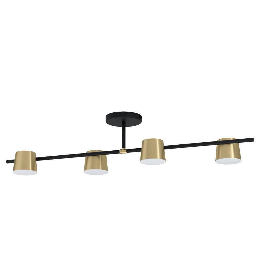 Eglo Altamira plafondlamp 4x GU10 zwart/goud