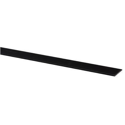 Afdekprofiel kunststof 2x30mm zwart 260 cm.