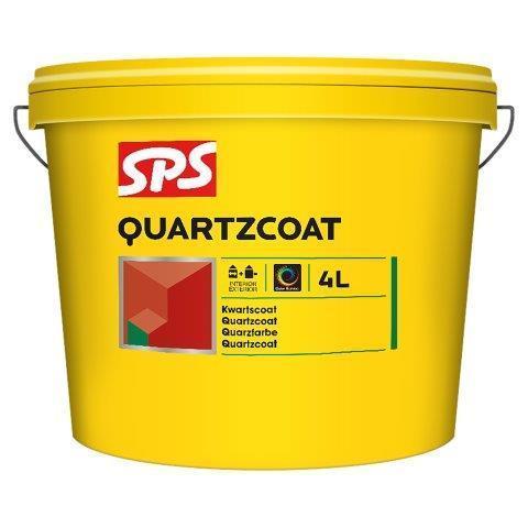 SPS structuurverf quartzcoat wit binnen-buiten 4 liter