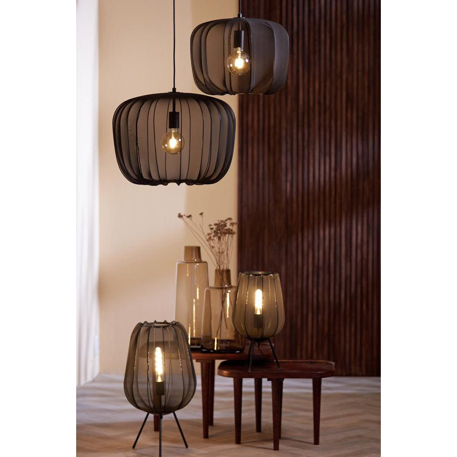Light & Living hanglamp Plumeria zwart