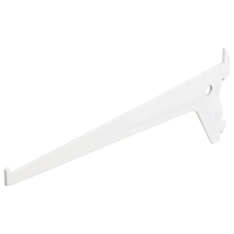 F-drager enkel RAL9003 wit 25cm 20pp