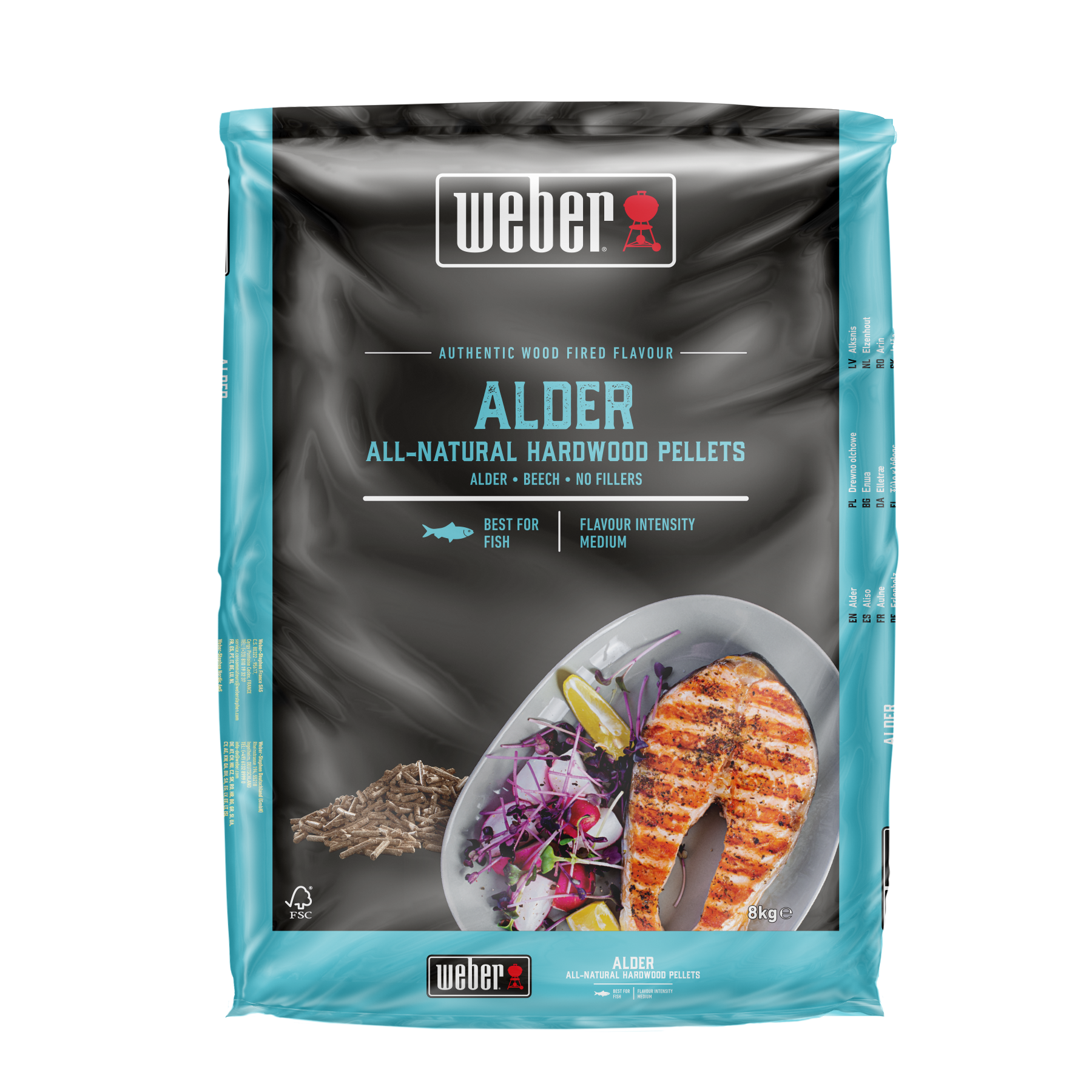Weber Wood Pellets Alder, 8 kg zak