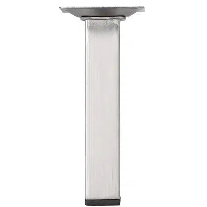 Duraline meubelpoot vierkant staal 2,5x2,5x15cm chroom 4pp