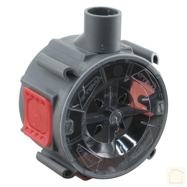 Attema inbouwdoos U40 klemvast Ø5/8" grijs