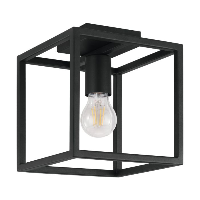 Eglo Blackcrown plafondlamp 1x E27 zwart