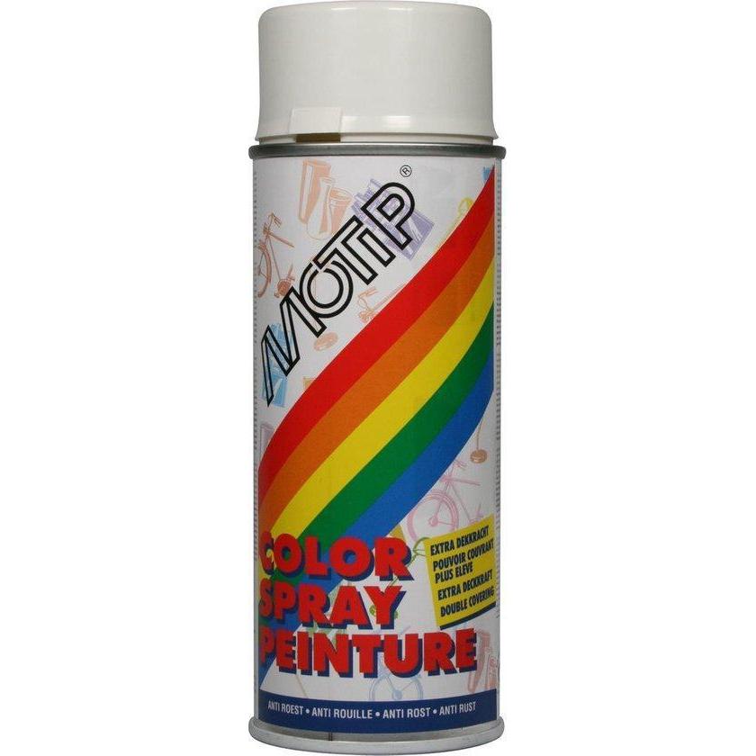 MoTip colors hoogglans RAL9010 helder wit 400 ml.