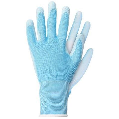 Werkhandschoenen licht polyester blauw maat L