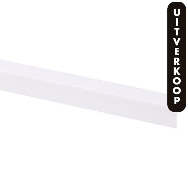 Hoekprofiel kunststof 20x20mm wit 260 cm.