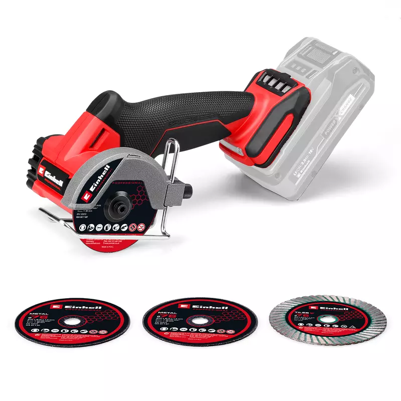 Einhell Accu Haakse Slijper TP-CO 18/76-C Li BL Solo - Zonder accu en lader