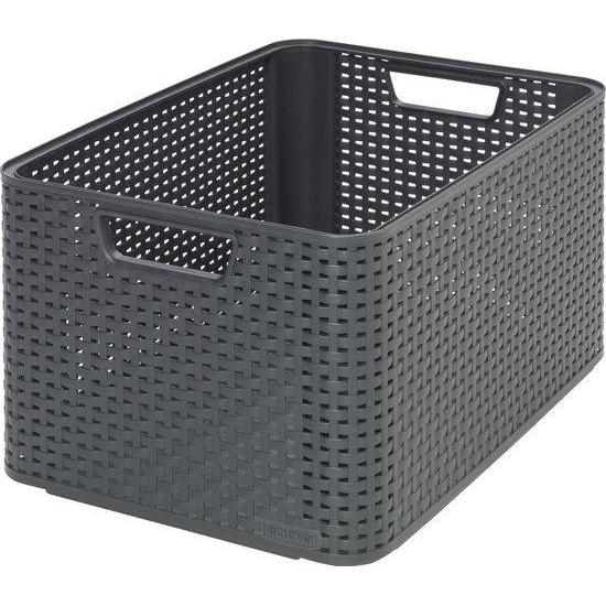 Curver style mandje L 30 liter antraciet