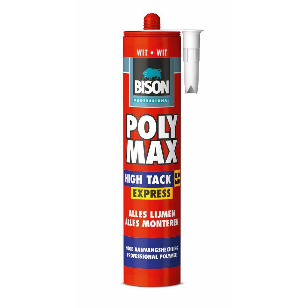 Bison Poly Max High Tack Express wit (duopak)