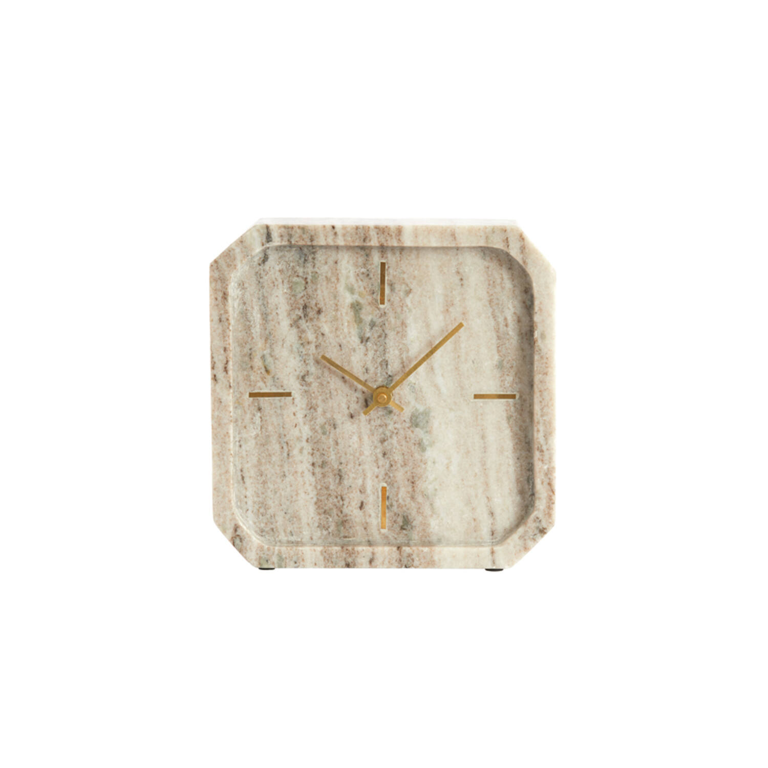 Light & Living Klok Pablia zand-grijs 20,5x6x20,5 cm