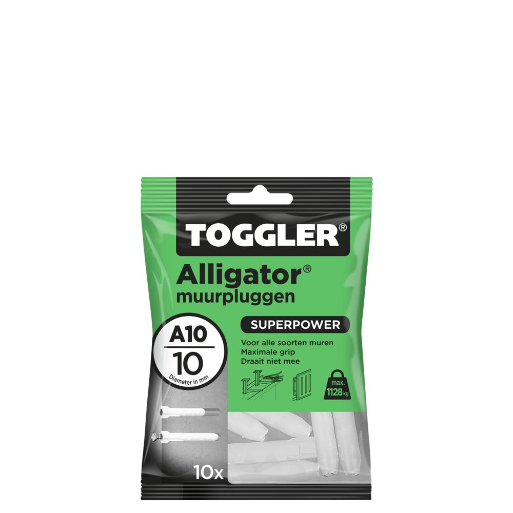 Toggler Alligator plug zonder flens A10 (10 st.)