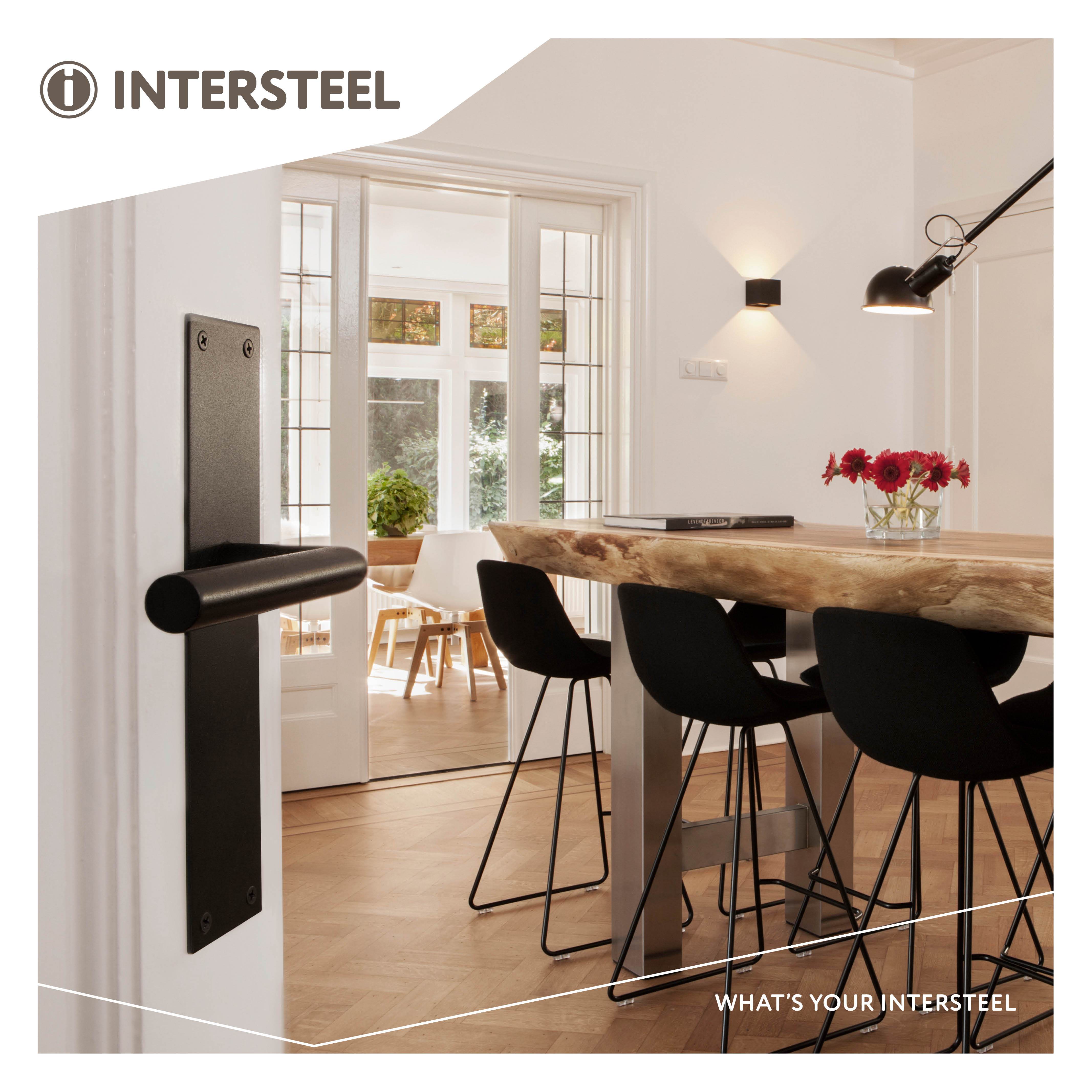 Intersteel Deurkruk Jura blind zwart