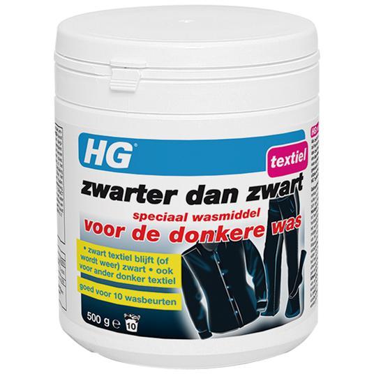 HG zwarter dan zwart speciaal wasmiddel voor de donkere was 500 gr.